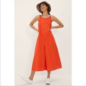 Anthropologie chrysanthemum wide leg jumpsuit